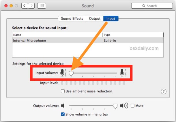 install internal microphone for mac