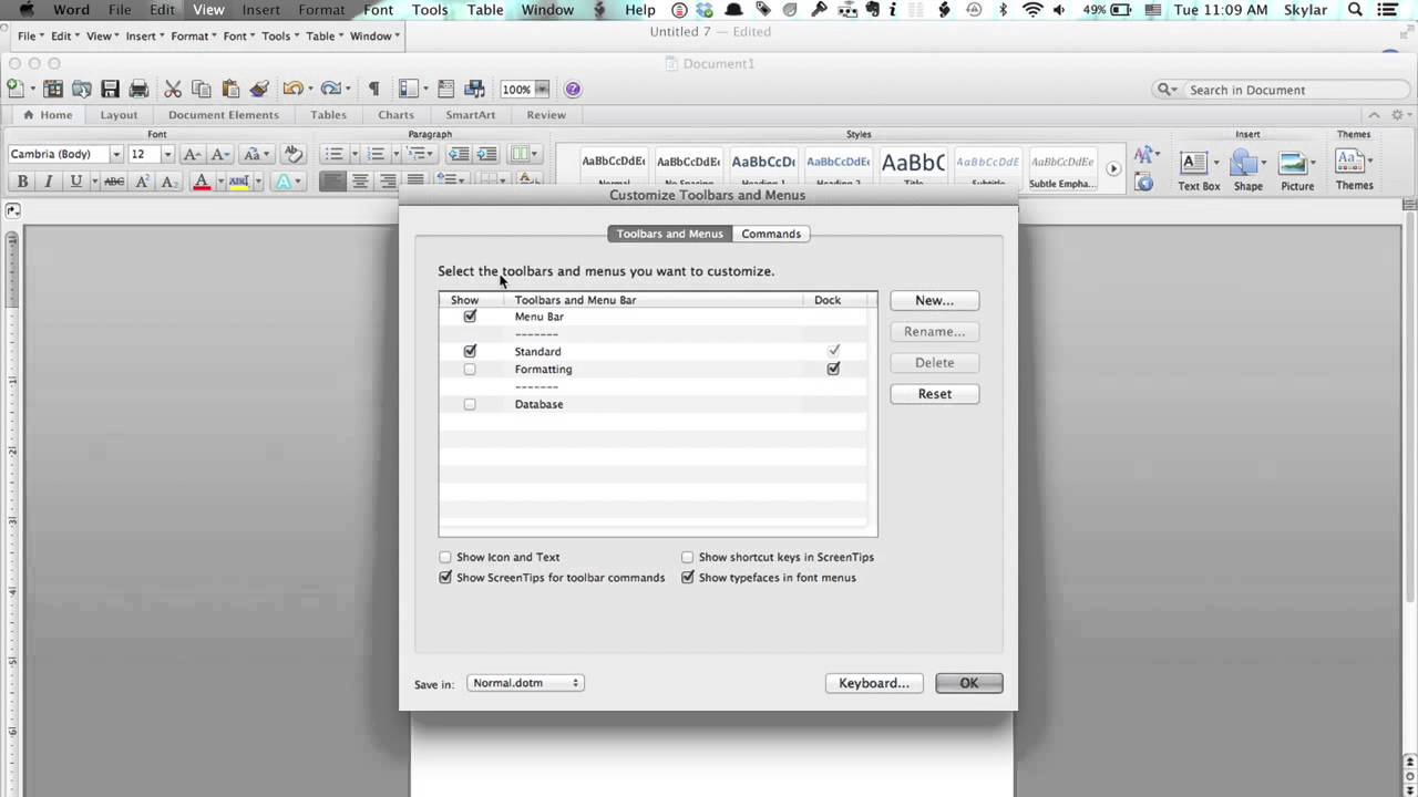 add the research tab in word 2013 for mac